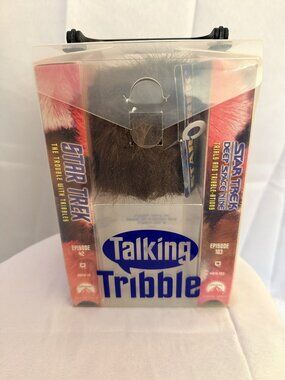 1997 Star Trek Tribble & 2 VHS Tapes - Preowned (Vintage)